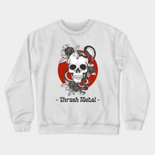 Thrash Metal Skull – Pure Speed and Fury Crewneck Sweatshirt